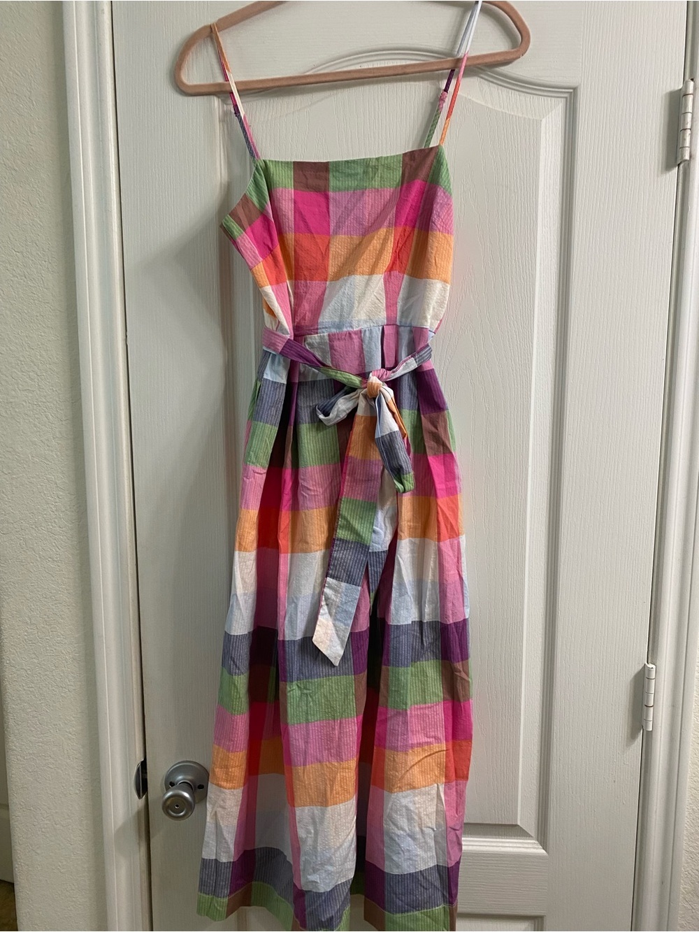 Kate Spade New York x Target Tie-Waist Plaid Midi Picnic Cottagecore Dress XS - Picture 4 of 16